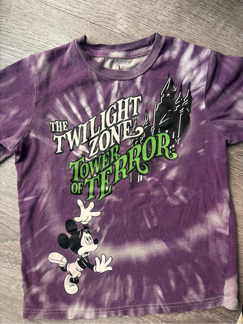 Disney Purple Tie-Dye 'The Twilight Zone Tower of Terror' Graphic Tee